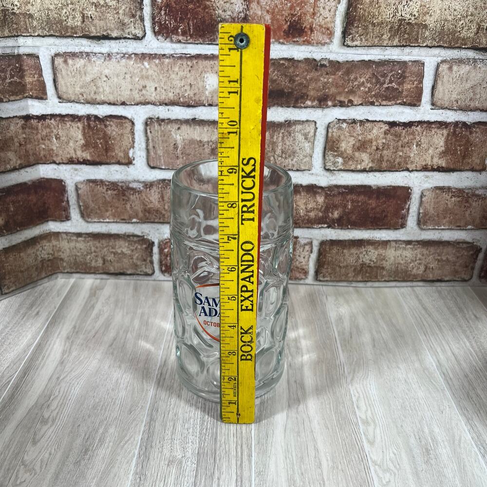 Samuel Adams 1 Liter Octoberfest Dimpled Beer Mug Stein Mas Krug Munich Style